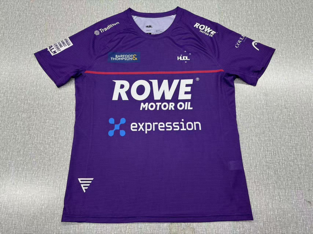 Paul Coll squash shirt – XTPro fabric, moisture-wicking, worn by World #2 in Purple 